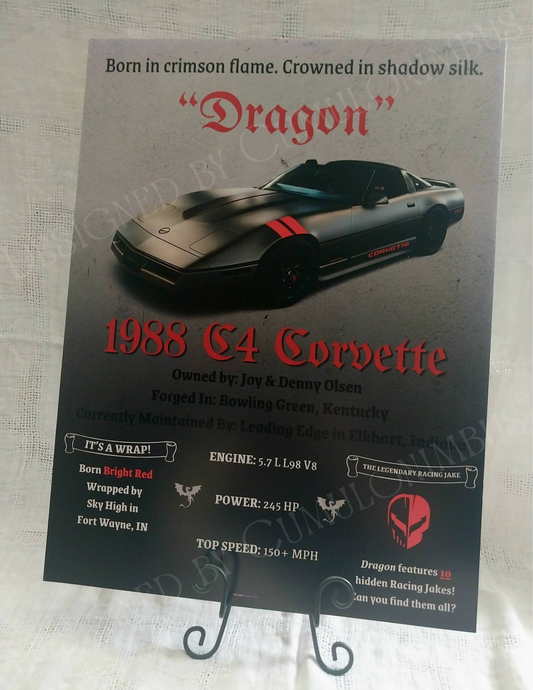 Custom Car Showcase Poster